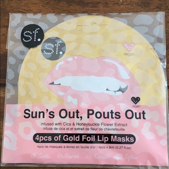 Sun’s Out, Pouts Out - Gold Foil Lip Mask - Picture 1 of 2